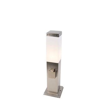 Buitenlamp staal incl stopcontact IP44- Malios met grondpin, Verzenden, Nieuw