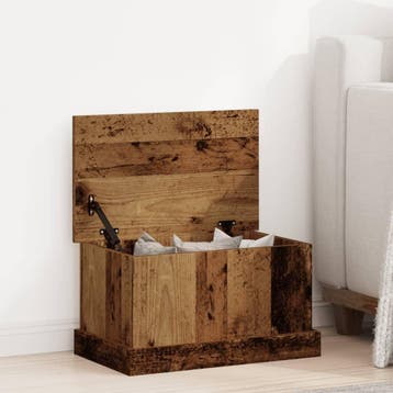 vidaXL Opbergbox 30x50x28 cm bewerkt hout oud houtkleurig, Verzenden, Nieuw