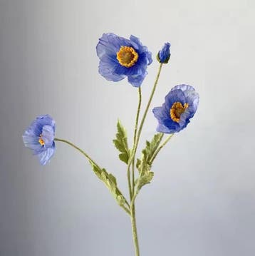 Kunst Klaproos Boeket 4-Kops – Realistische Zijde Bloemen 56, Verzenden, Nieuw