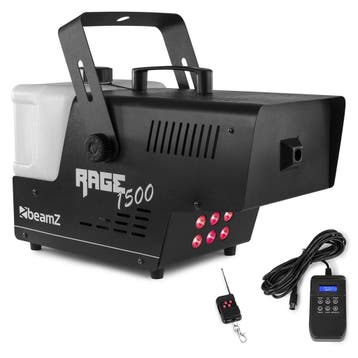 beamZ Rage1500LED Rookmachine – 1500W met RGB LED’s, DMX en, Ophalen of Verzenden, Nieuw