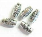 20 x antiek zilverkleur metallook tussen kraal buisje bew..., Ophalen of Verzenden, Nieuw, Kraal