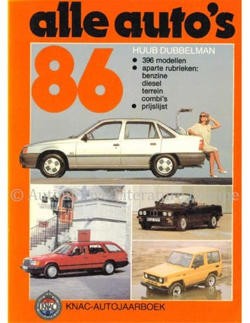 1986 KNAC AUTOJAARBOEK NEDERLANDS, Nieuw, Author