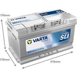 Varta Dynamic SLI F17 accu 12V 80Ah 315x175x175x175, Auto-onderdelen, Verzenden, Nieuw
