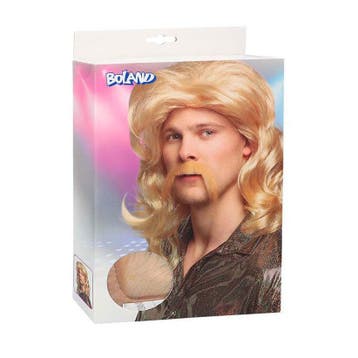 Boland pruik Barry blond golvend la van €14,99 voor €7,49, Ophalen of Verzenden, Nieuw