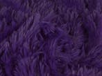 Langharig bont stof – Paars, 120 cm of meer, Paars, Ophalen of Verzenden, Polyester