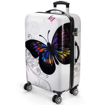 Reiskoffer Butterfly XL Polycarbonaat 98L 75x49x29cm, Verzenden, Nieuw