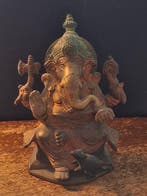 Ganesh beeld messing mooi exemplaar - Messing - 1960-1970,, Antiek en Kunst