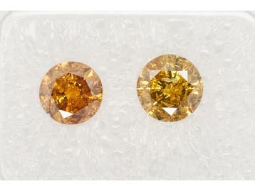 Veiling - Behandelde diamant - Fancy groengeel 1.37 ct, Sieraden, Tassen en Uiterlijk, Edelstenen, Nieuw