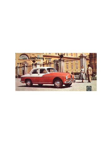 1957 ALFA ROMEO 1900 SUPER BROCHURE FRANS, Nieuw, Alfa Romeo, Author
