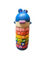 Drinkfles Kinderen  450 ml RVS met telraam. Back to school., Verzenden, Nieuw