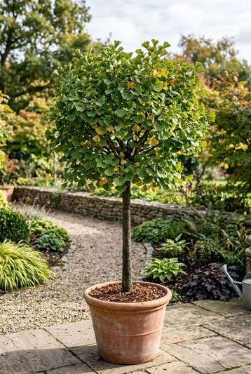 Ginkgo biloba Mariken op stam 80 cm C7,5