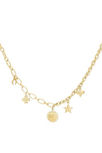Goudlief Celestial charms ketting (Hangerkettingen), Sieraden, Tassen en Uiterlijk, Kettingen, Verzenden, Nieuw, Zilver, Overige materialen