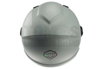 Helm Vito Jethelm met zonnevizier Lavori mat grijs/zwart, Fietsen en Brommers, Brommerhelmen, Ophalen of Verzenden, Nieuw, Vito