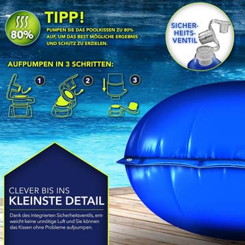 Zwembad kussen - Luchtkussen zwembad - 500 cm - Blauw - Till, Verzenden, Zo goed als nieuw