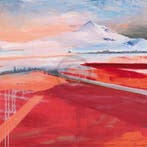 Kunstdruk Stefan Gibson - Berg 98x98cm, Verzenden, Nieuw