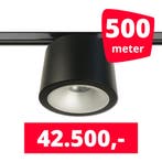 *TIP* LED RAILVERLICHTING CAN ZWART 500 SPOTS 3000K + 500M, Ophalen of Verzenden