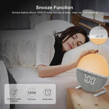Sunrise Wekker met Wake-up Light, Nachtlamp en Sfeervolle Zo, Verzenden, Nieuw