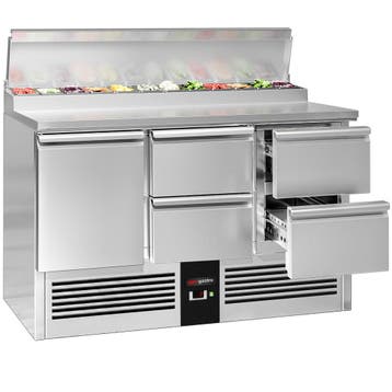 GGM Gastro | Saladette Mini PREMIUM - 1368x700mm - 1 deur +, Verzenden, Nieuw in verpakking