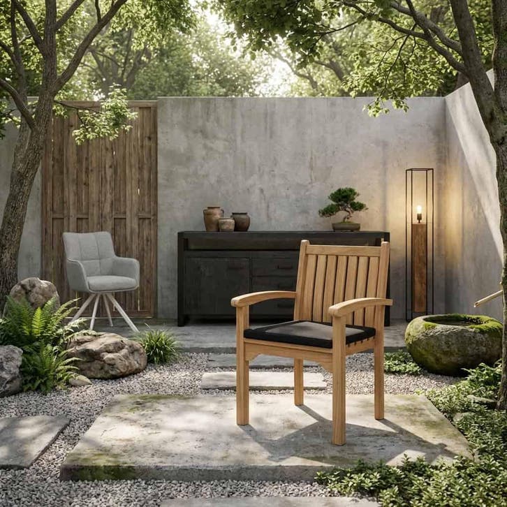 Tuinstoel Marco teak, Huis en Inrichting, Stoelen, Nieuw, Ophalen of Verzenden