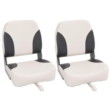 vidaXL Bootstoelen 2 st inklapbaar met hoge rugleuning, Verzenden, Nieuw