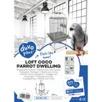 PAPEGAAIENKOOI COCO GRIJS, Dieren en Toebehoren, Vogels | Hokken en Kooien, Verzenden, Nieuw, Metaal