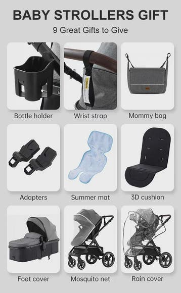 3-in-1 Multifunctionele Kinderwagen - Lichtgewicht en Compac, Verzenden, Nieuw