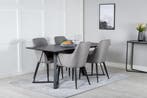 Eetkamerstoel - Claudia - Grijs - Jörn, Verzenden, Nieuw