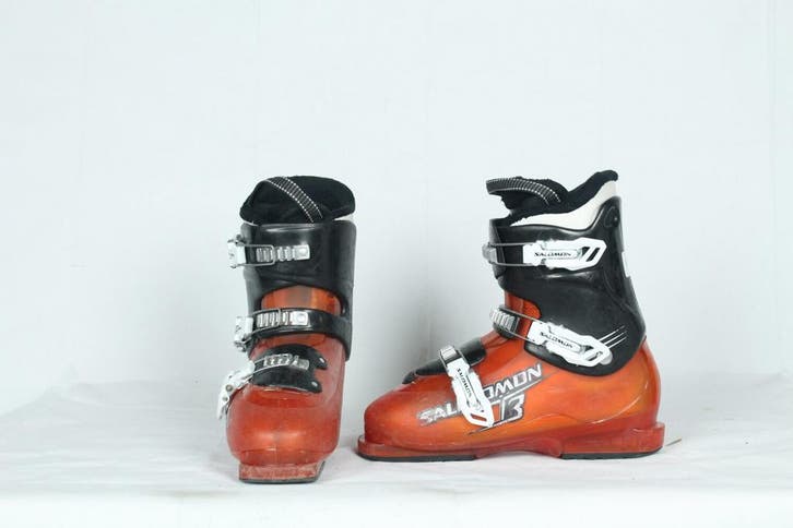 Refurbished - Skischoenen - Salomon T3 orange - 26MP/40.5EU, Sport en Fitness, Skiën en Langlaufen, Skiën, Schoenen, Gebruikt