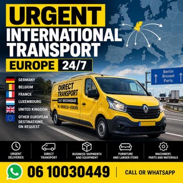 Urgent International Transport | Europe | 24/7, Koeriersdiensten