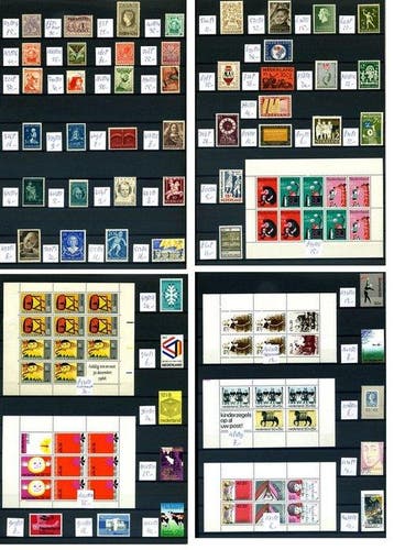 Nederland 1899/1977 - Collectie plaatfouten, Gestempeld