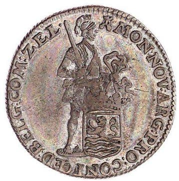 Nederland, Zeeland 1/4 dukaat zilver 1776 / nagenoeg PR,