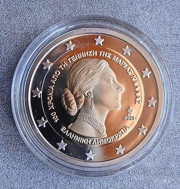 Griekenland. 2 Euro 2023 Maria Callas Proof (Zonder