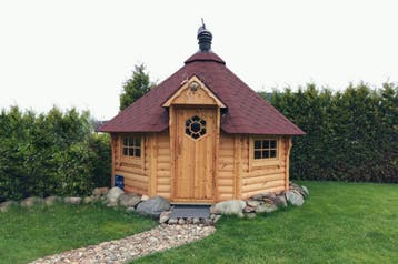 Finse Kota Grillhuis | Tuinhuis | Scandinavische BBQ Hut, 3 ramen of meer, 250 tot 500 cm, Blokhut, Nieuw