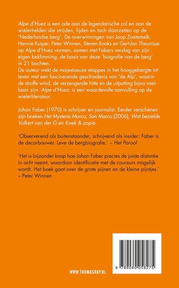 Alpe dHuez 9789400400252 Johan Faber, Verzenden, Zo goed als nieuw, Johan Faber