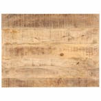 vidaXL Tafelblad 25-27 mm 80x60 cm massief mangohout, Verzenden, Nieuw