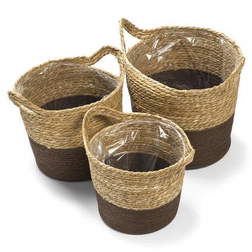 Plantenmand | Decoris | Ø 33 cm | 3 stuks, Tuin en Terras, Verzenden, Nieuw