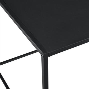 Console tafel sidetable metaal 50x55x55 cm zwart mat, Huis en Inrichting, Tafels | Salontafels, Verzenden, Nieuw