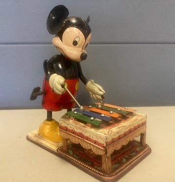 Linemar - Mickey Mouse - 1950s - Walt Disney - Opwindfiguur, Antiek en Kunst
