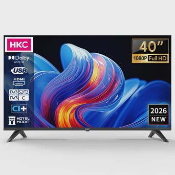 HKC 40-inch Full HD TV met Dolby Audio en Metalen Afwerking, Verzenden, Nieuw