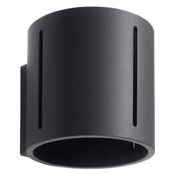 Zwarte up down wandlamp Jamey, aluminium, Huis en Inrichting, Lampen | Wandlampen, Ophalen of Verzenden, Nieuw, Metaal