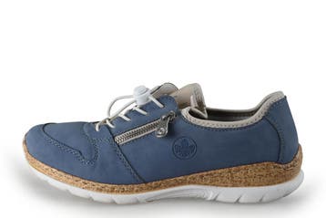 Rieker Instappers in maat 42 Blauw, Instappers, Zo goed als nieuw, Rieker, Verzenden