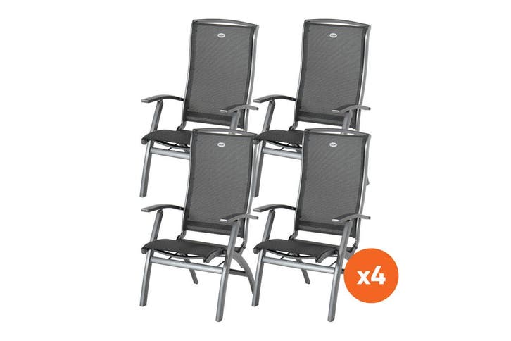 Set van 4 - Hartman Da Vinci aluminium standenstoel, Tuin en Terras, Tuinsets en Loungesets, Nieuw, Overige materialen, Verzenden