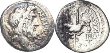 Denar 49 v Chr, Roemische Republik Cn Nerius, L Cornelius..., Verzenden