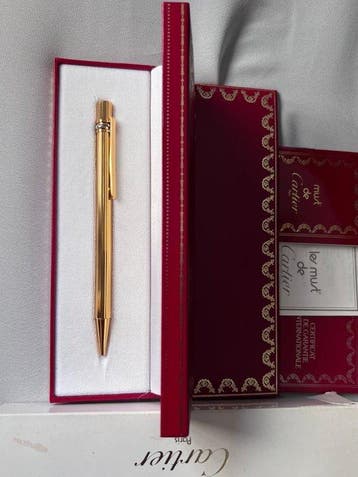 Cartier - Must de Cartier Godron Bañado en Oro - Pen, Verzamelen, Nieuw