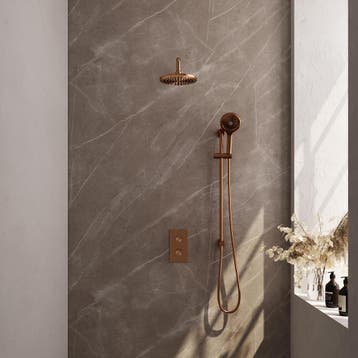 Brauer Copper Edition Thermostatische Regendoucheset Inbouw, Ophalen of Verzenden, Nieuw