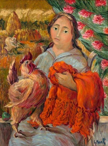 Luciana Manelli (1946) - Lo scialle rosso