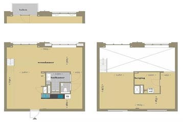 Studio Verspronckweg in Haarlem, Huizen en Kamers, 50 m² of meer, Haarlem