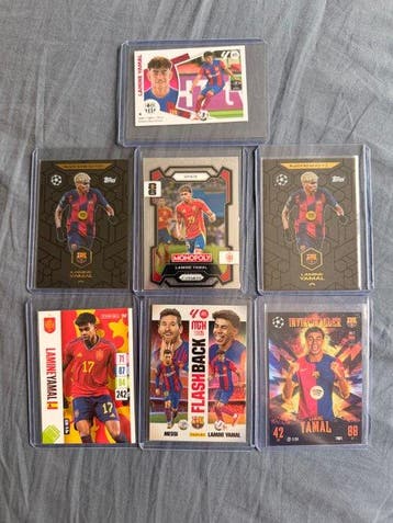 Panini Lamine Yamal, Lionel Messi - 7 Card - Excellent (EX), Nieuw