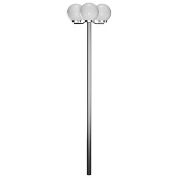 vidaXL Tuinlantaarn met 3 peertjes 220 cm, Verzenden, Nieuw, Rvs, Staande lamp