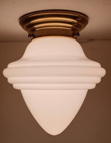 GISO (Gispen) - Plafondlamp - Acorn - Opaline glas, Nikkel